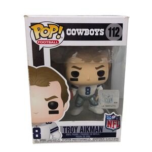 Funko Pop NFL Football Dallas Cowboys Troy Aikman 112 Vinyl Figure Collectible